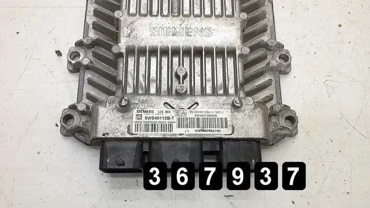 Citroen C3 (2002 - 2009) 1400hdi 5ws40112bt 9647568180 Блок управления двигателем (ЭБУ) — фото 4