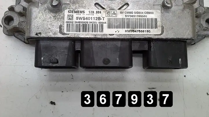 Citroen C3 (2002 - 2009) 1400hdi 5ws40112bt 9647568180 Блок управления двигателем (ЭБУ) — фото 5