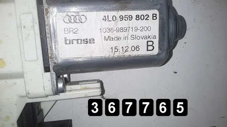 Audi Q7 4L (2005 - 2009) 4l0959802b 4l0839462a Электростеклоподъемник передний (комплект) — фото 6