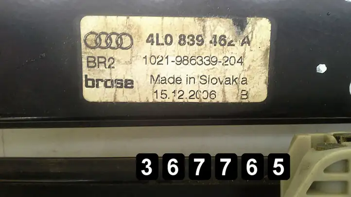 Audi Q7 4L (2005 - 2009) 4l0959802b 4l0839462a Электростеклоподъемник передний (комплект) — фото 7
