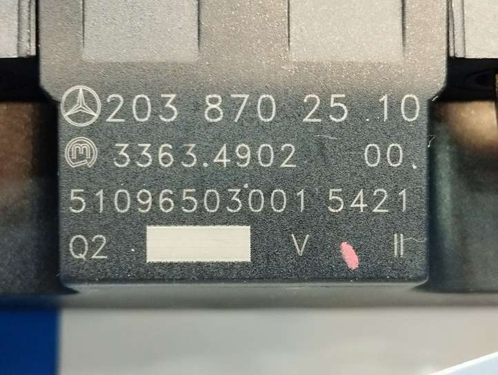 Mercedes-Benz C W203 (2000 - 2007)  A2038702510 Блок переключателей