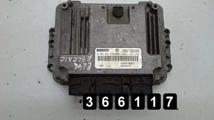 Renault Megane II (2002 - 2005) 1900dci 8200310863 0281011549 Блок управления двигателем (ЭБУ) — фото 2