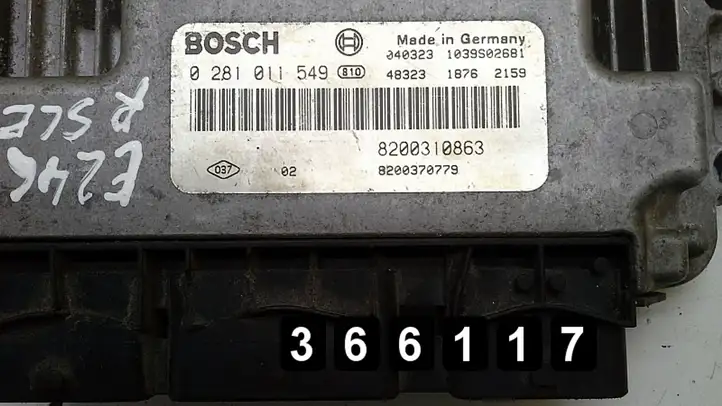 Renault Megane II (2002 - 2005) 1900dci 8200310863 0281011549 Блок управления двигателем (ЭБУ) — фото 4