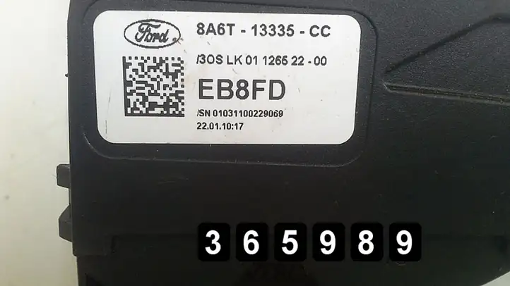 Ford Fiesta (2009 - 2012) 8a6t13335cc Другие включатели / ручки/ переключатели — фото 5