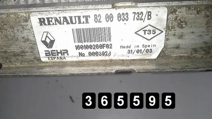 Renault Vel Satis (2002 - 2005) 3000DCI8200033732B Интеркулер — фото 4