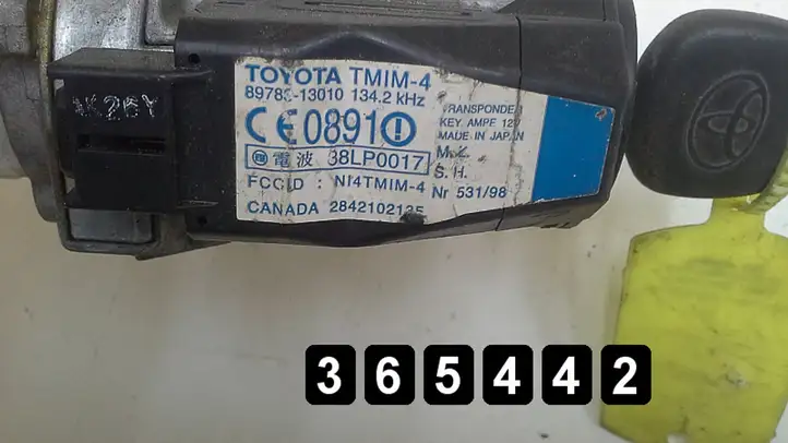Toyota Corolla Verso E121 (2001 - 2004) 8978313010 Замок зажигания — фото 8