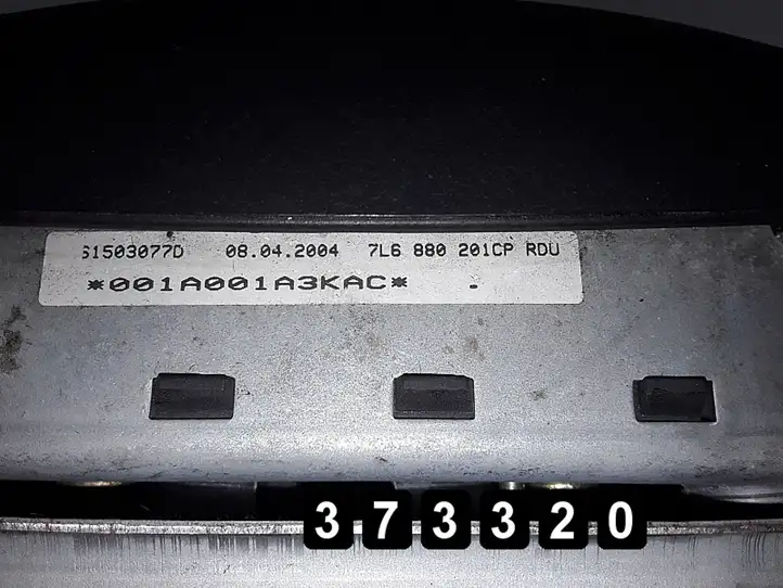 Volkswagen Touareg I (2002 - 2010) 7L6880201CP Подушка безопасности руля — фото 7