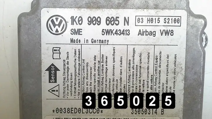 Volkswagen Golf IV (1998 - 2005) 1k0909605n Блок управления двигателем (ЭБУ) — фото 4