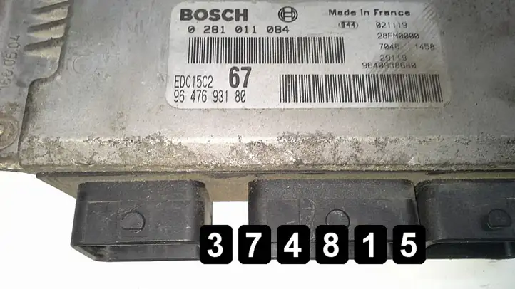 Citroen Xsara Picasso (1999 - 2012) 200096476931800281011084 Блок управления двигателем (ЭБУ) — фото 4