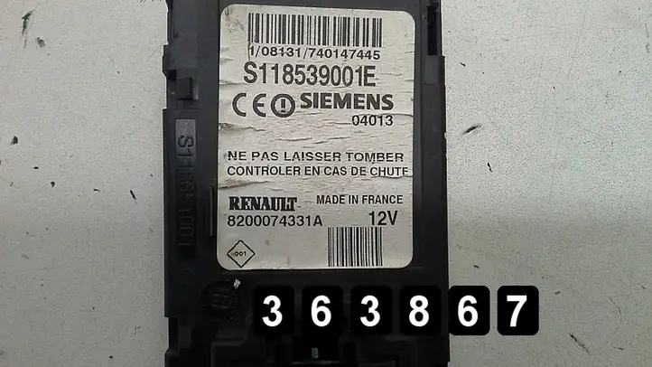 Renault Megane II (2002 - 2005) 1600b 8200074331a s118539001e Блок управления двигателем (ЭБУ) — фото 4
