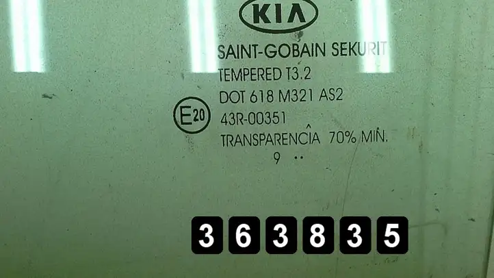 Kia Ceed (2006 - 2010) 43r-0035 as2 Стекло передней двери — фото 3