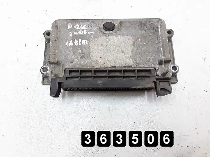 Peugeot 206 (1998 - 2012) 1600petrol 0261206032 9633234280 Блок управления двигателем (ЭБУ) — фото 3