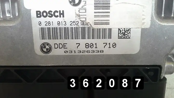 BMW 3 E90 E91 (2005 - 2012) 2000TD 0281013252 DDE7801710 UK Блок управления двигателем (ЭБУ) — фото 13