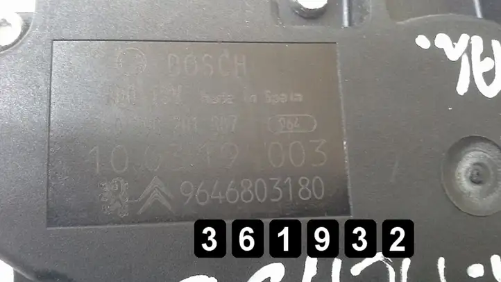 Citroen C4 I Picasso (2006 - 2013) 9646803180 0390201807 Двигатель стеклоочистителя заднего стекла — фото 5