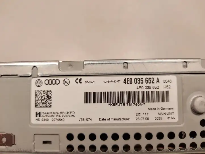 Audi A6 S6 C6 4F (2008 - 2011) 4E0035652A Магнитола / мультимедийная система — фото 3