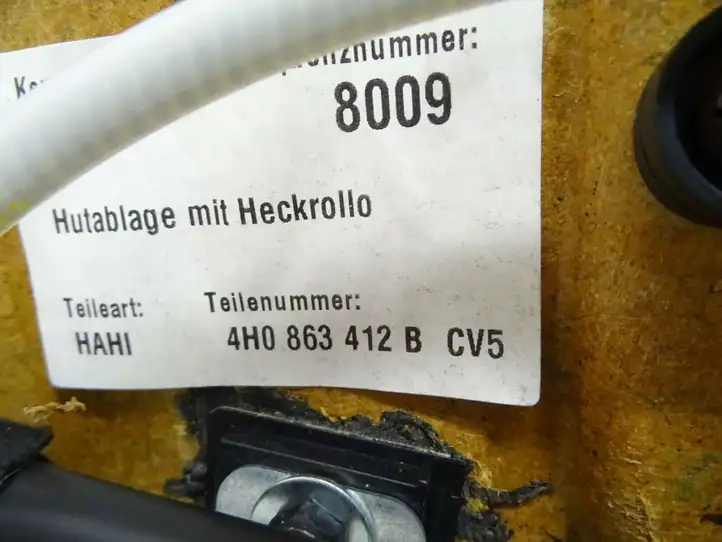 Audi A8 S8 D4 4H (2013 - 2017) 4H4863412B Электрическая шторка заднего стекла — фото 7