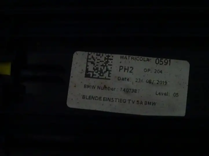 BMW 3 G20 G21 (2019 - ) 7407387 Внутренняя отделка переднего порога — фото 6