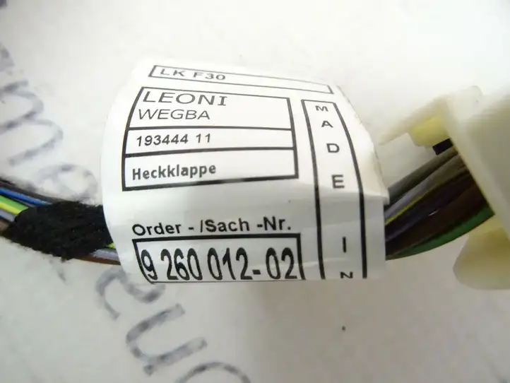 BMW 3 F30 F35 F31 (2012 - 2018) 9260012 Прочая электропроводка — фото 6