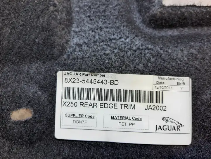 Jaguar XF (2007 - 2015) 8X235445443BD Прочие детали салона — фото 2