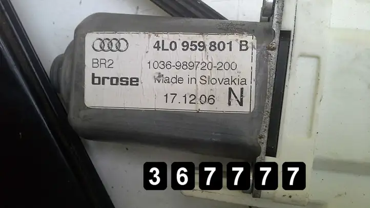 Audi Q7 4L (2005 - 2009) 4l0959801b 4l0837461a Электростеклоподъемник передний (комплект) — фото 7