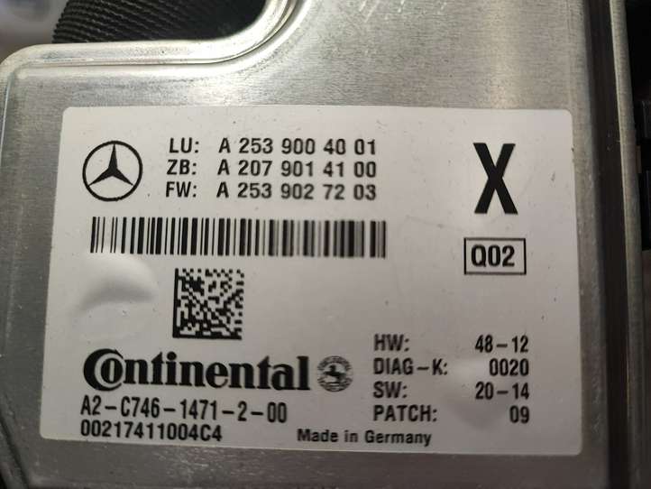Mercedes-Benz C W205 (2014 - 2021)  A2539004001 Камера лобового стекла