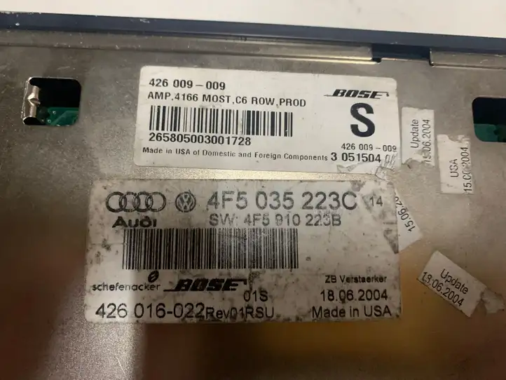 Audi A6 S6 C6 4F (2004 - 2008) 4F5035223C Усилитель звука — фото 4