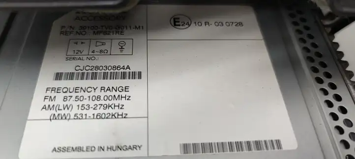 Honda Civic IX (2011 - 2017) 39100TV0G011M1 Магнитола / мультимедийная система — фото 5