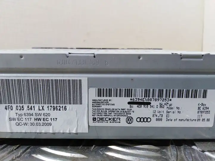Audi A6 S6 C6 4F (2004 - 2008) 4F0035541 Магнитола / мультимедийная система — фото 2