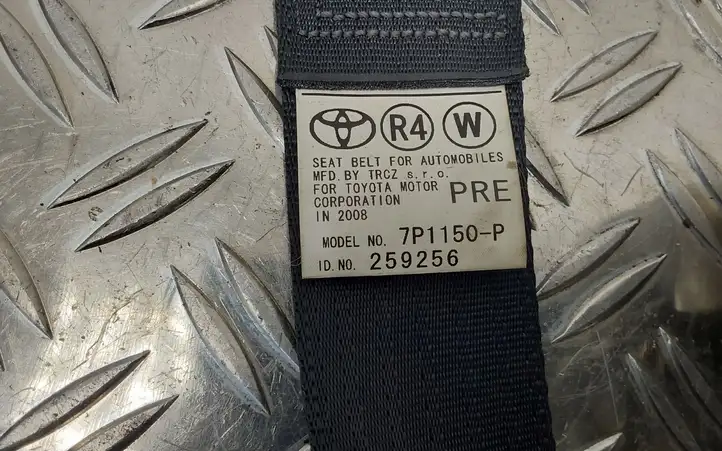 Toyota Corolla Verso AR10 (2004 - 2009) 7P1150P Передний ремень безопасности — фото 6