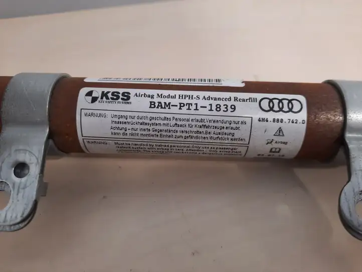Audi A8 S8 D4 4H (2010 - 2014) 4H4880742D Боковая подушка безопасности шторка — фото 3
