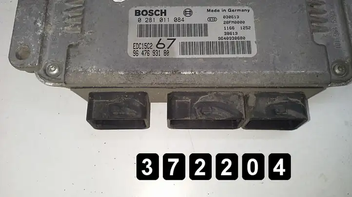 Citroen Xsara Picasso (1999 - 2012) 2000 9647693180 0281011084 Блок управления двигателем (ЭБУ) — фото 4