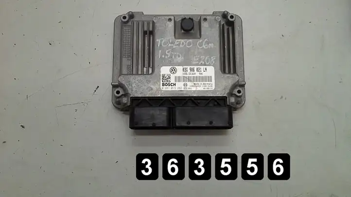 Seat Toledo II (1M) (1998 - 2006) 1900tdi 03g906021ln 0281013282 uk Блок управления двигателем (ЭБУ) — фото 3
