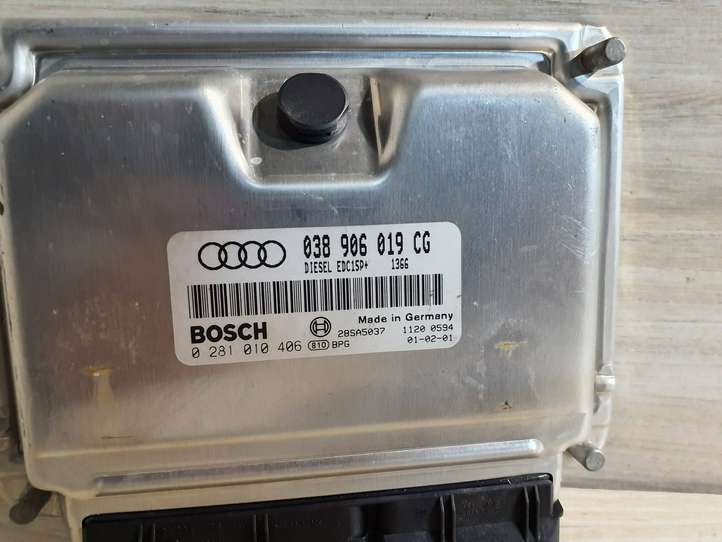 Audi A4 (2000 - 2006)  038906019CG Блок управления двигателя