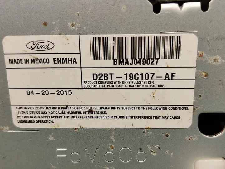 Ford Fiesta (2013 - 2017) D2BT19C107AF Магнитола / мультимедийная система — фото 3