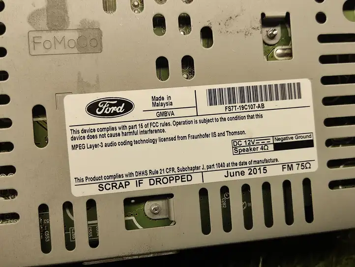 Ford Fusion II (2013 - ) FS7T19C107AB Магнитола / мультимедийная система — фото 2