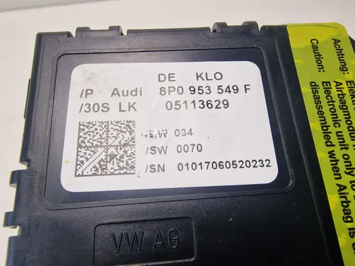 Audi A3/S3 8P (2004 - 2008) 8P0953549F Датчик угла поворота руля — фото 4