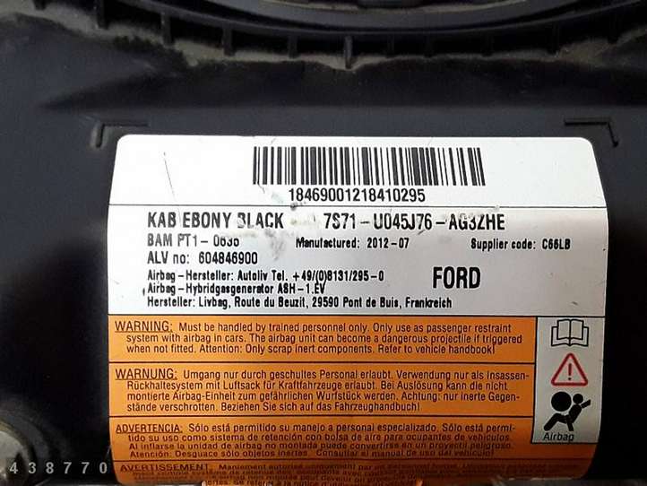 Ford Mondeo MK IV (2007 - 2014)  7S71U045J76AG3ZHE Подушка безопастности пассажира