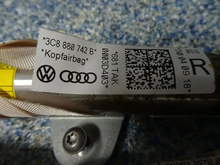Volkswagen PASSAT CC (2008 - 2012) 3C8880742B Боковая подушка безопасности шторка — фото 10