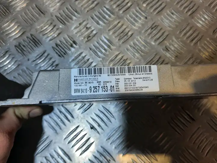 BMW 6 F12 F13 (2010 - 2018) 9257153 Bluetooth модуль — фото 2