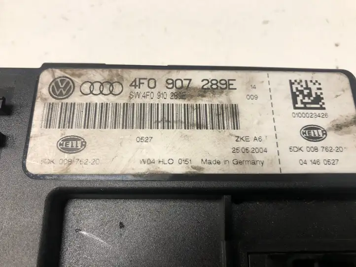 Audi A6 S6 C6 4F (2004 - 2008) 4F0907289E Прочие блоки управления — фото 3