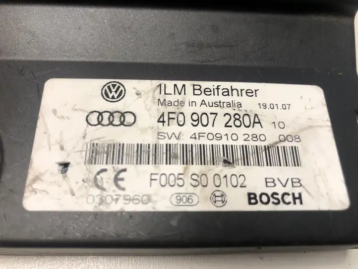Audi A6 S6 C6 4F (2004 - 2008) 4F0907280A Прочие блоки управления — фото 4
