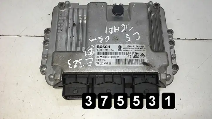 Citroen C5 (2004 - 2008) 1600hdi 9658945380 0281011561 Блок управления двигателем (ЭБУ) — фото 1
