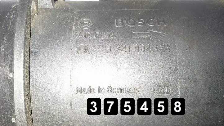 Audi A4 S4 B6 8E 8H (2000 - 2006) 2500tdi 0281002429 Датчик массового расхода воздуха — фото 5