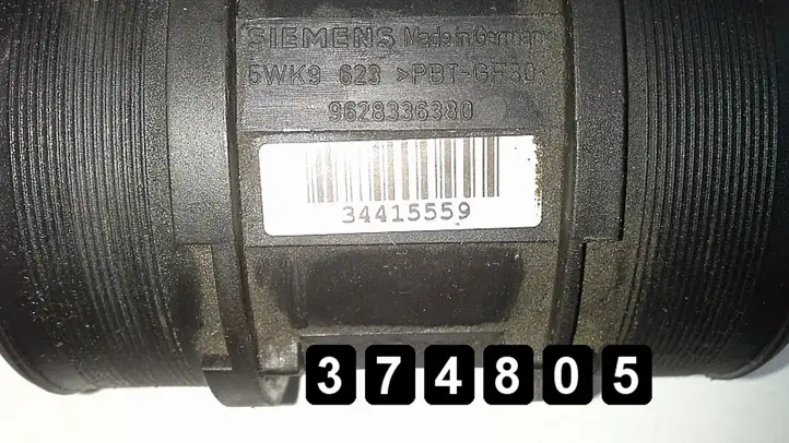 Citroen Xsara Picasso (1999 - 2012) 2000hdi 9628336380 5wk9623 Датчик массового расхода воздуха — фото 6