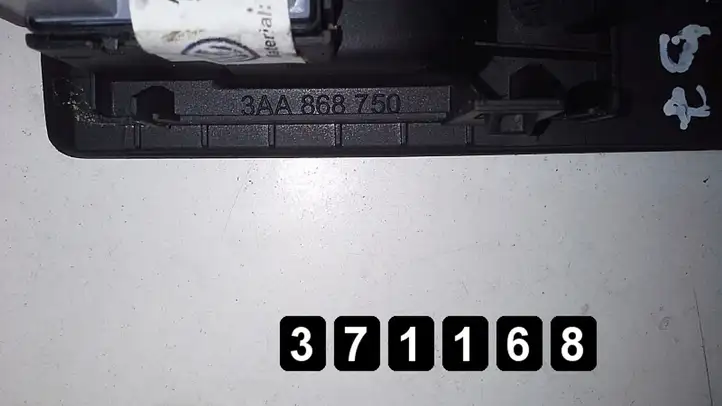 Volkswagen PASSAT B7 (2011 - 2014) rear 3aa868750 Другие включатели / ручки/ переключатели — фото 4