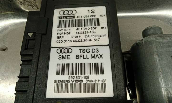 Audi A8 (2005 - 2007)  4E0837850 Передний комплект электрического механизма для подъема окна