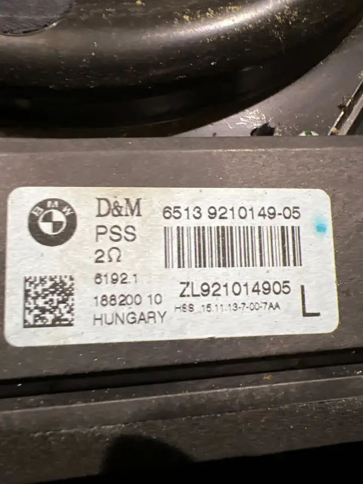 BMW 3 F30 F35 F31 (2012 - 2018) 9210149 Комплект аудиосистемы — фото 2