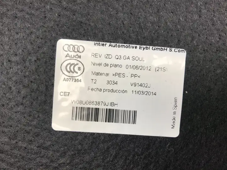 Audi Q3 8U (2011 - 2014) A077354 Прочая отделка багажника — фото 6