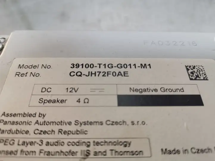 Honda CR-V (2012 - 2016) 39100T1GG011M1 Магнитола / мультимедийная система — фото 7