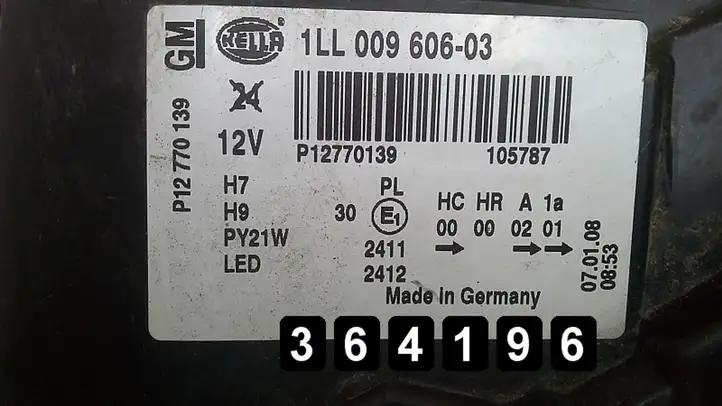 Saab 9-3 Ver2 (2008 - 2016) 1ll00960603 Передняя фара — фото 7